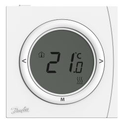 Danfoss RET 2001 B Yerden Isıtma Dijital oda termostatı, 5-35 °C, Batarya beslemeli 