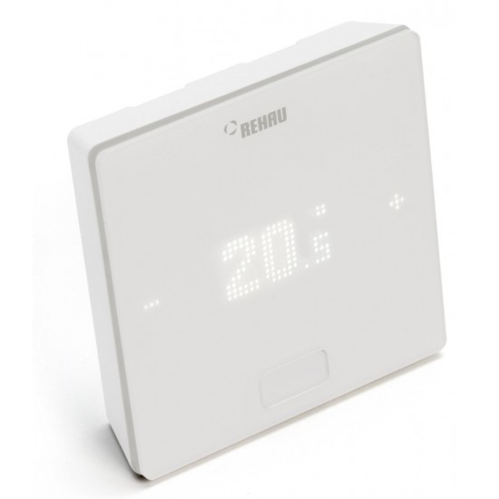 REHAU-NEA SMART 2.0 Yerden Isıtma Oda Termostatı HBW Sıcaklık/Nem Ölçer, Kablolu, Beyaz