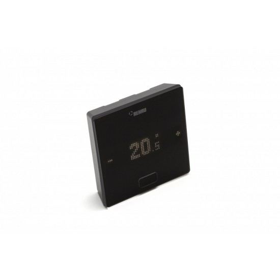 REHAU-NEA SMART 2.0 Yerden Isıtma Oda Termostatı HBB Sıcaklık/Nem Ölçer, Kablolu, Siyah