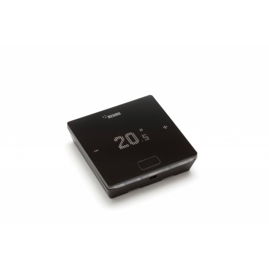 REHAU-NEA SMART 2.0 Yerden Isıtma Oda Termostatı HBB Sıcaklık/Nem Ölçer, Kablolu, Siyah